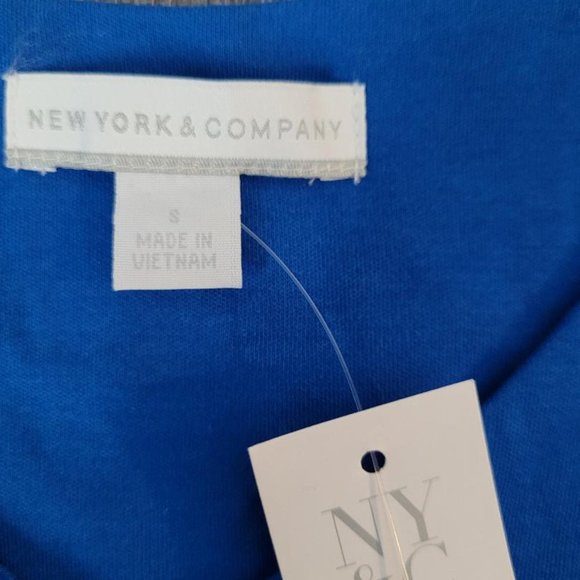 New York & Company Blue Sleeveless Dress - Picture 3 of 5